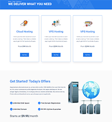 Packages - Hosting — JoomHost layout kit