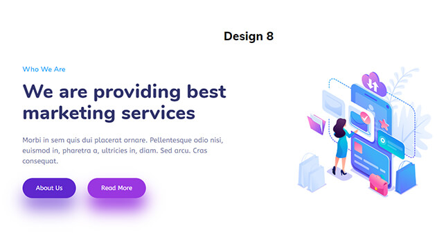 Dual Button 8 — Quix block for Joomla