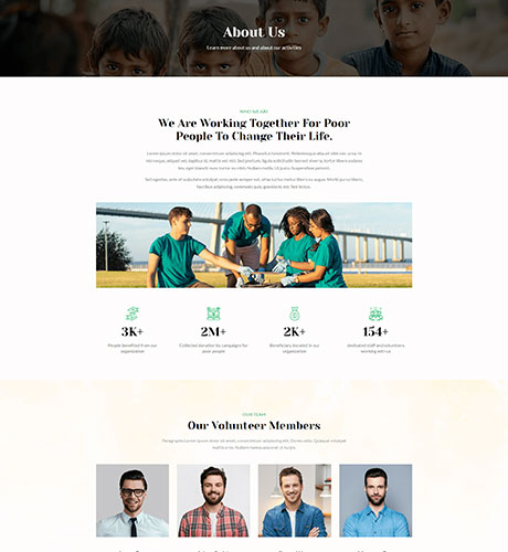 About - Charity — Charity layout kit