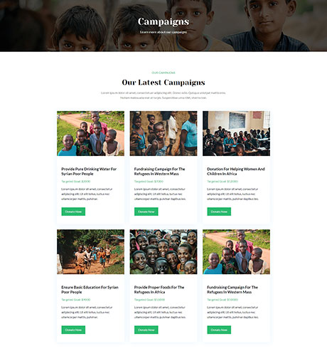 Campaign - Charity — Charity layout kit