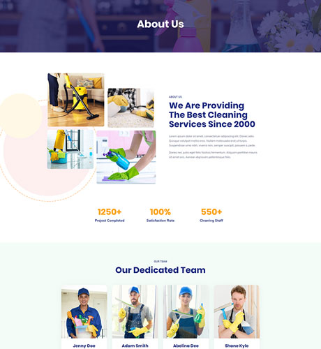 About - Cleaning Service from the Cleaning Service kit