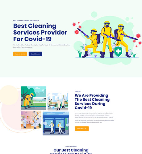 Home Covid 19 - Cleaning Service from the Cleaning Service kit
