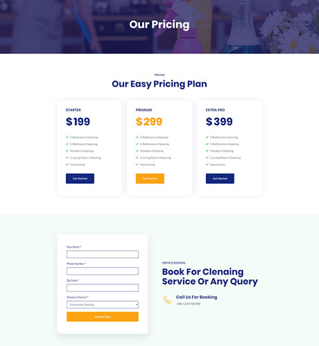 Pricing - Cleaning Service — Cleaning Service layout kit