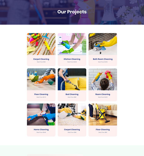 Projects - Cleaning Service — Cleaning Service layout kit