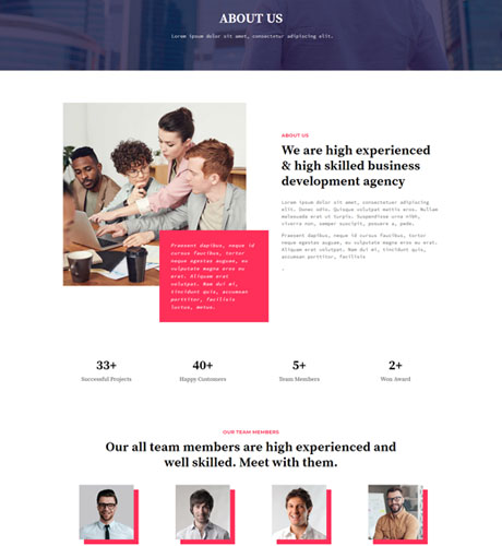 About - Agency — Agency layout kit