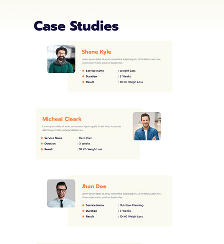 Case Studies - Dietitian — Dietitian layout kit
