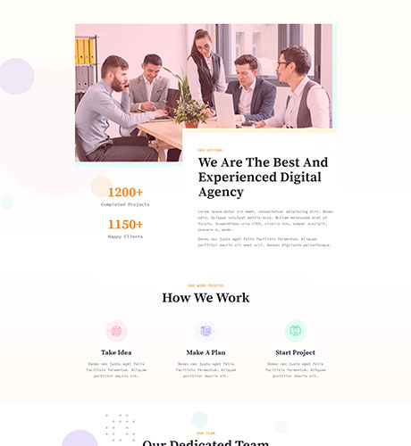 About - Digital Agency from the Digital Agency kit