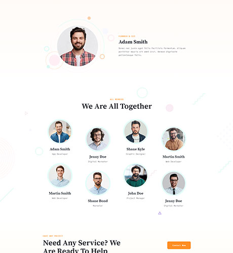 Team - Digital Agency — Digital Agency layout kit