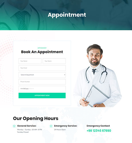 Appointment - Health & Medical — Health & Medical layout kit