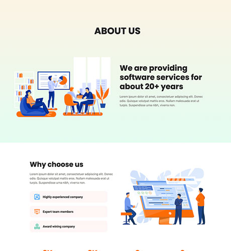 HelpDesk SaaS - About — HelpDesk layout kit