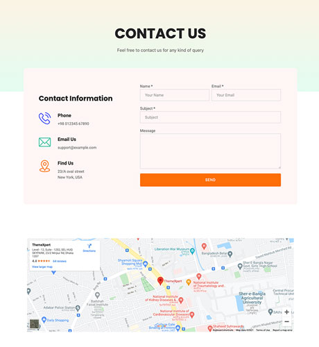 HelpDesk SaaS - Contact — HelpDesk layout kit