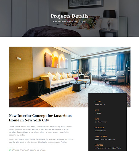 Project Details - Interior Design — Interior Design layout kit