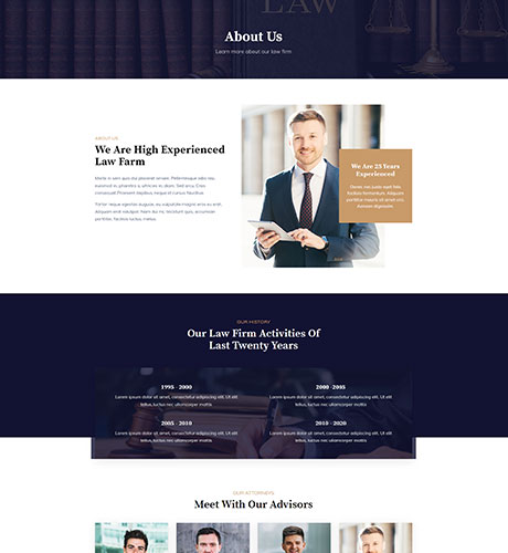 About Us - Law Firm — Law-Firm layout kit