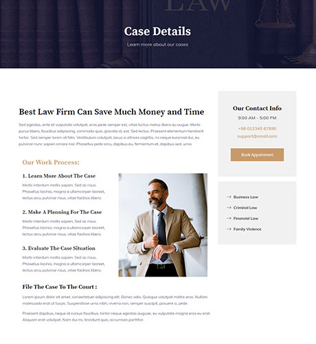 Case Single - Law Firm — Law-Firm layout kit