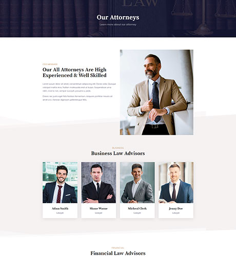 Our Attorneys - Law Firm — Law-Firm layout kit