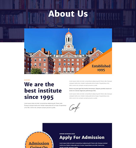 College - About from the Education kit