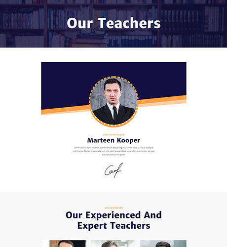 College - Teachers — Education layout kit