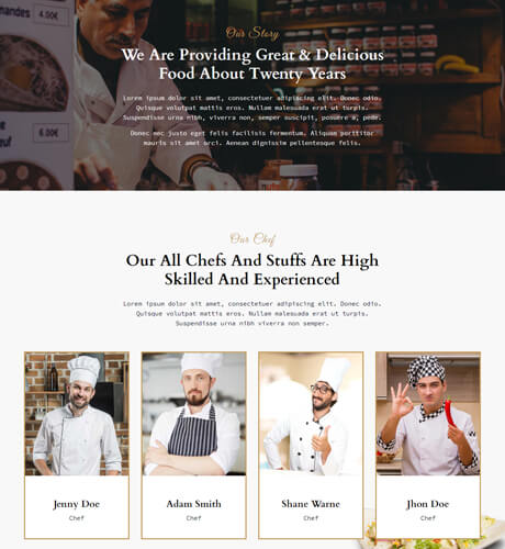 About Us - Restaurant — Restaurant layout kit