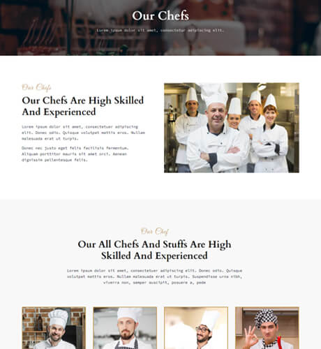 Our Chef - Restaurant — Restaurant layout kit