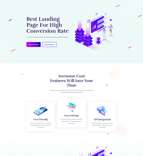 Home 4 - Software & SaaS — Business layout kit