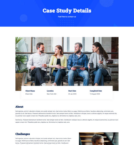 Case Study Details - Business Consultation — Consultation layout kit