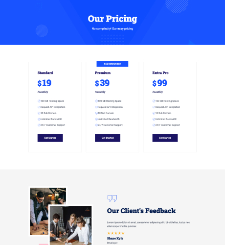 Pricing - Business Consultation — Consultation layout kit