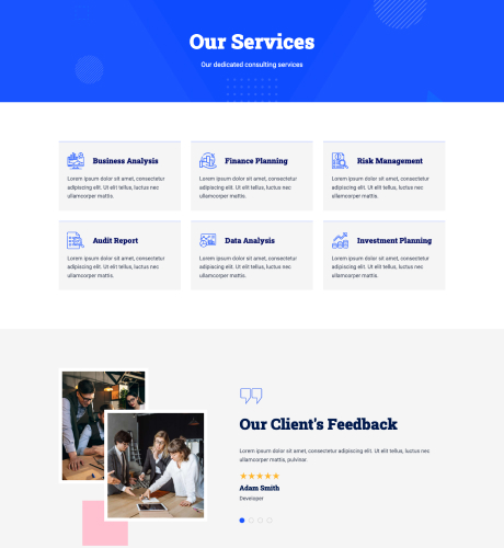 Services - Business Consultation — Consultation layout kit