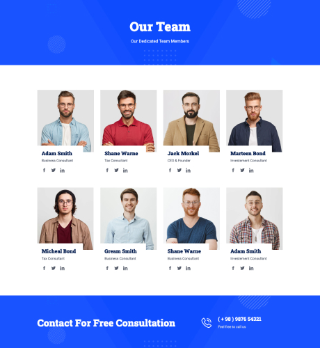 Team - Business Consultation — Consultation layout kit
