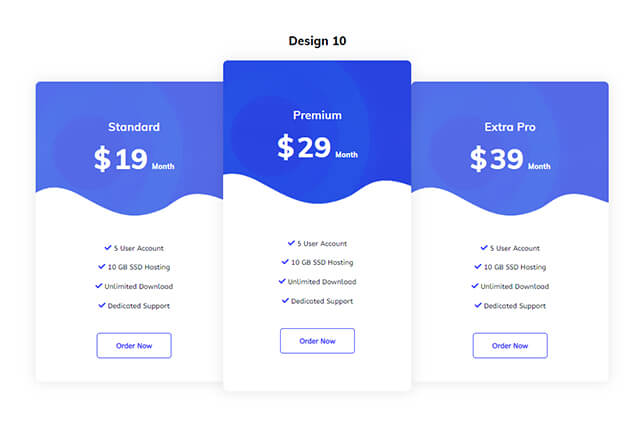 Pricing 13 — Quix block for Joomla