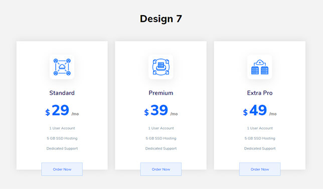 Pricing 10 — Quix block for Joomla