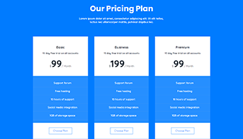 Pricing 2 — Quix block for Joomla