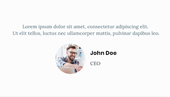 Testimonial 7 — Quix block for Joomla