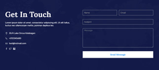 Contact 6 — Quix block for Joomla